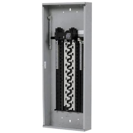 Plugit 200A Main 3 Wire 1 Phase Breaker & Convertible Load Center, Gray PL3986492